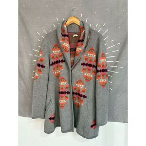 Free People Aztec Navajo Wool Cardigan